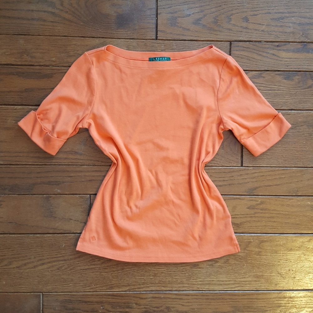 Ralph Lauren orange top - Picture 4 of 5